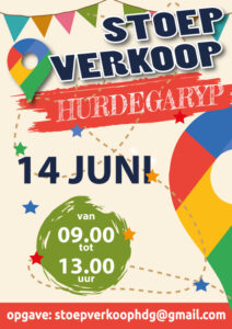 Komende zondag 14 juni dé Stoepverkoop van Hurdegaryp.